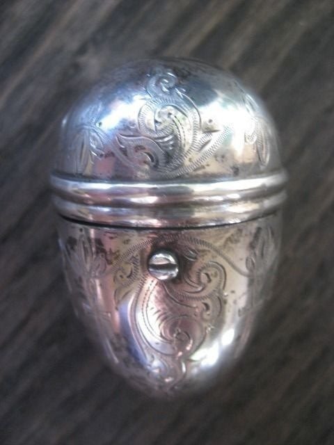 Antique Rosary Egg - .835 silver - D.A.J.A Bondam - Schoonhoven - Netherlands - 1900 - 1912