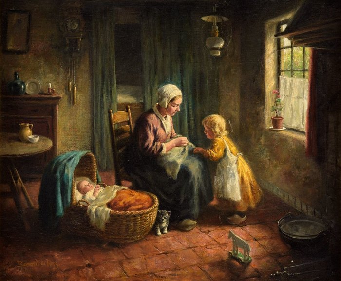 J.B. (Bernard) de Hoog (1866-1943) - Mother with children