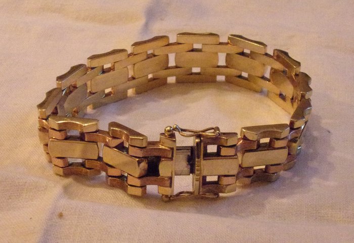 vintage, 60er Jahre - 14 kt Gold - Armband