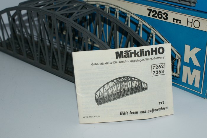 Märklin H0  Original Beschreibung für Brücken der 72er Serie  K+M-Gleis  TOP 