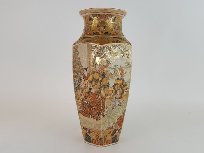 花瓶 (1) - Satsuma - 瓷 - 日本 - 19世纪
