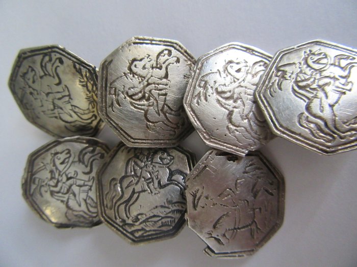 Antike Silberknoten (7) - .833 Silber - Niederlande - 1800-1849