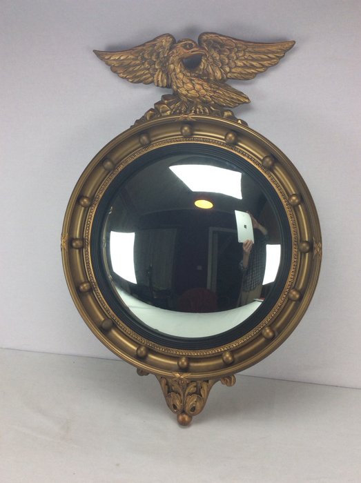 Atsonea - Gold plated "Eagle Ball" convex mirror