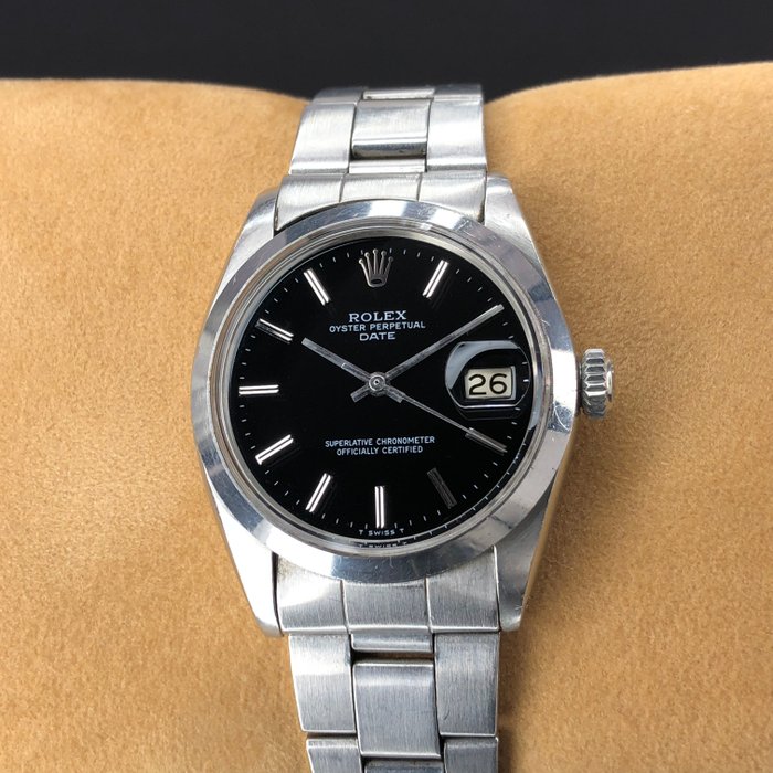 rolex oyster perpetual date black dial