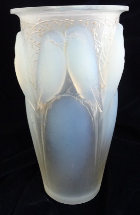 René Lalique - R.Lalique - "Ceylan - huit perruches", Váza