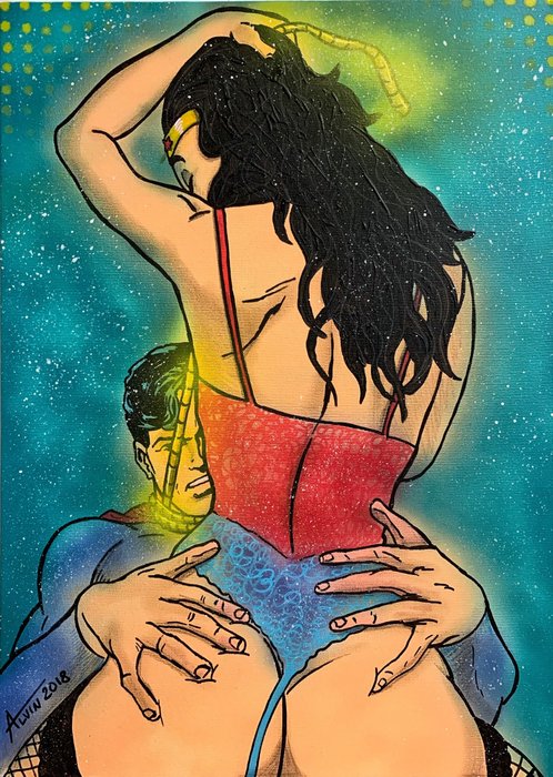 Alvin Silvrants - Sexy ass Wonder Woman and  Superman having sex