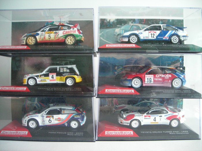 collection Carlos Sainz -  FIA - World Rally Championship - Carlos Sainz - 拉力赛车的比例为1/43