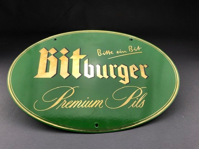 Bitburger Premium Pils - Schild - Emaille