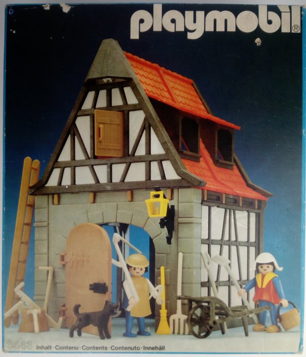 Playmobil Vintage 3443 Medieval Boxed Set - Maison de ferme des années 1970