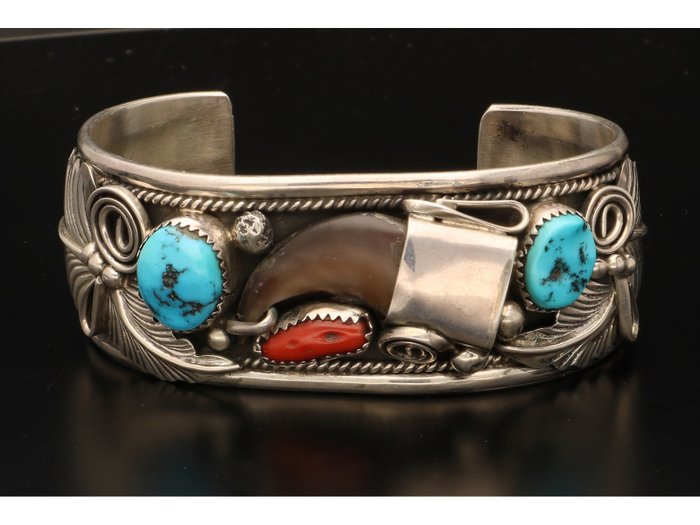 925 Zilver - Navajo Armband Turquoise