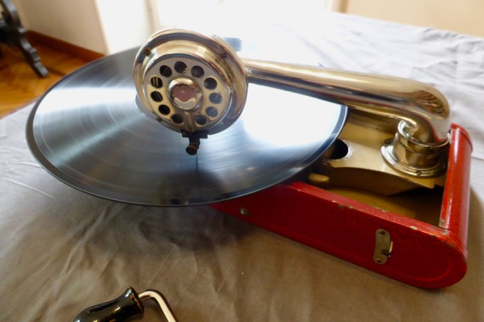 Thorens - Excelda Portable Hand  78rpm grammophone- Switzerland 1935 - 78 rpm Grammophone player