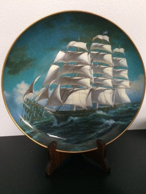 Franklin Mint - 裝飾板 - 偉大的快船 (9) - 瓷器