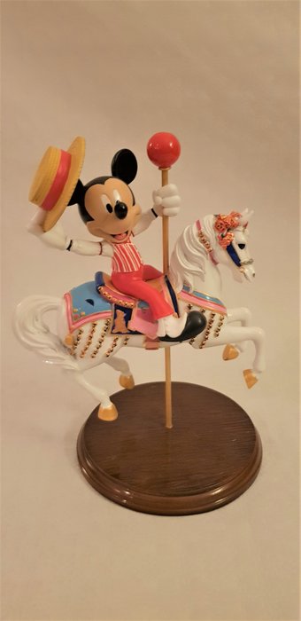 Disney Themeparks - Beeldje - Jingles 1955 - Mickey Mouse op Carrousel paard