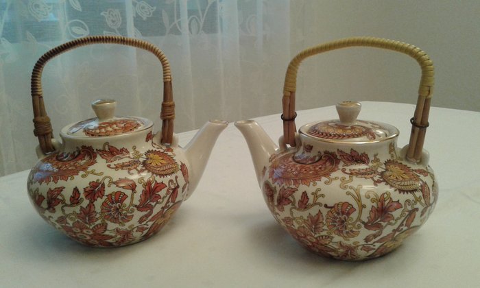 Pair of teapots - Feuerfest Waku- Germany - Ceramic