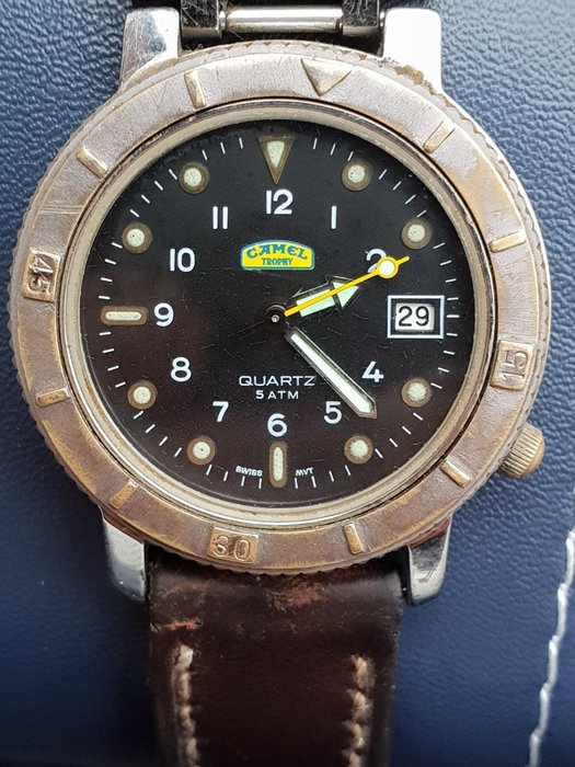 Relógio de pulso - Camel Trophy Green belt original ETA Swiss - 1982 (1 artigos) 