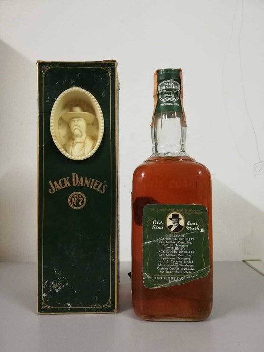 Jack Daniel - Green label - b. 1960‹erne - 75 cl 