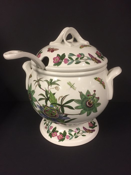 Susan Williams Ellis - Portmeirion Pottery - waza do zupy z łyżeczką (1) - Porcelana