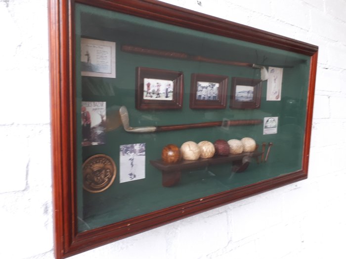 Hice Golf Club Display Cabinet Wood And Glass Catawiki