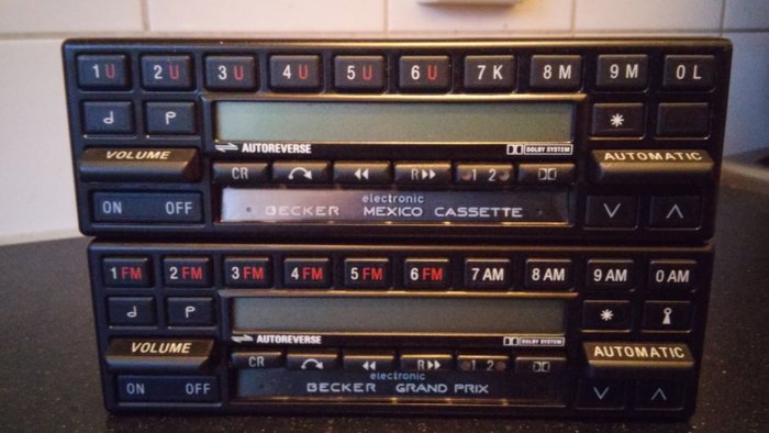 Radios becker - Becker mexico becker grand prix - 1988-1983 (2 objetos) 