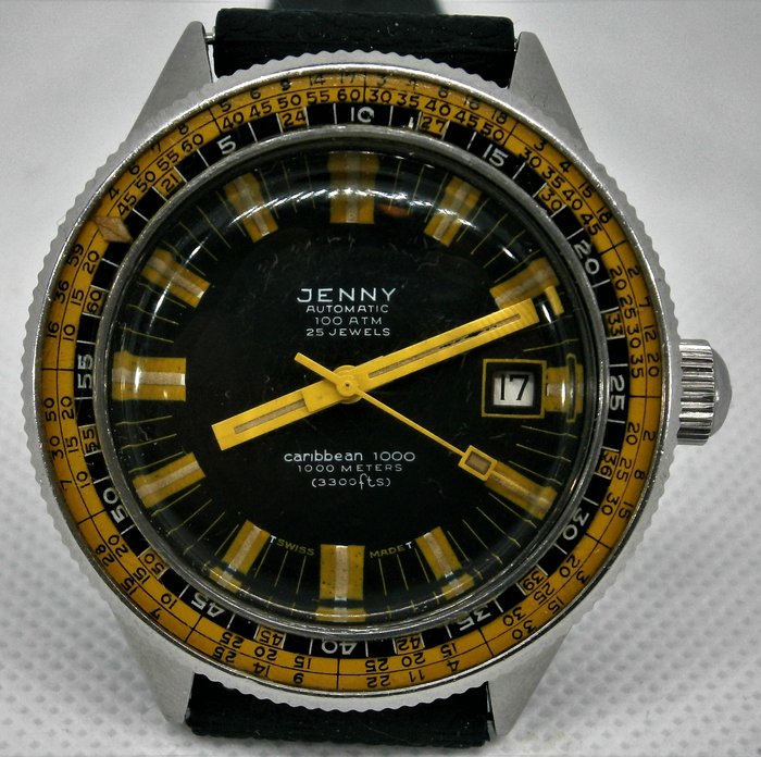 Jenny - Caribbean 1000 meter Dive watch - 5292/68 - Hombre - 1960-1969