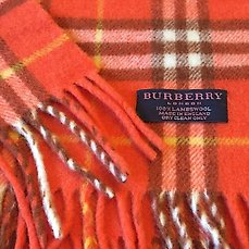 burberry scarf orange