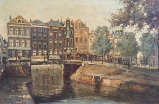 Jan Gerard Smits (1823 - 1910) - Amsterdam (hoek Leliegracht/Prinsengracht)