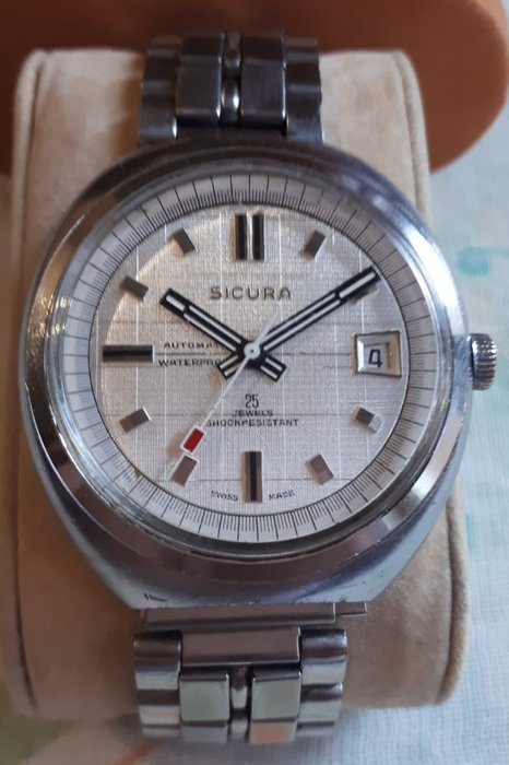 Sicura - Automatic Waterproof Date 25 Jewels - SIC 49 - Uomo - 1970-1979