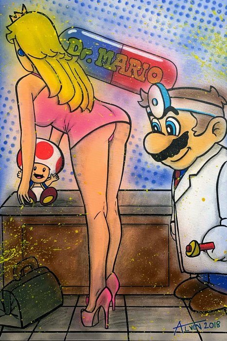 Alvin Silvrants - Super Mario pervert doctor Sexy Peach ass