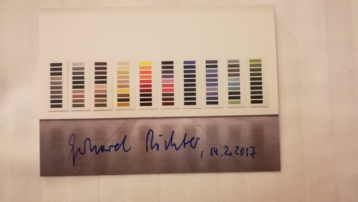 Gerhard Richter Kunstkarte Postkarte nicht signiert 