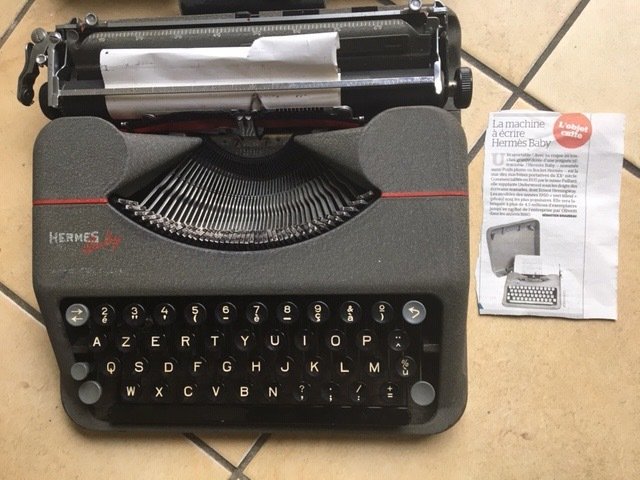 HERMES BEBÊ máquina de escrever 1935 - Máquina de 1