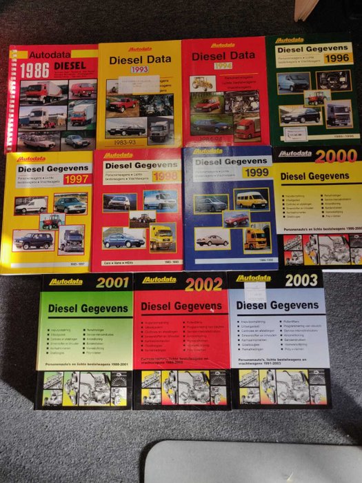 书籍 - Autodata Diesel Data - 1986-2003 (11 件) 