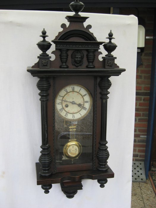 Relógio de parede - Junghans - Madeira - século XIX