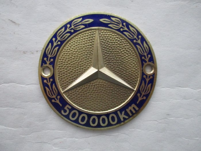 徽章/吉祥物 - Mercedes 500.000 km Grille Badge - 1965-1980 (1 件) 