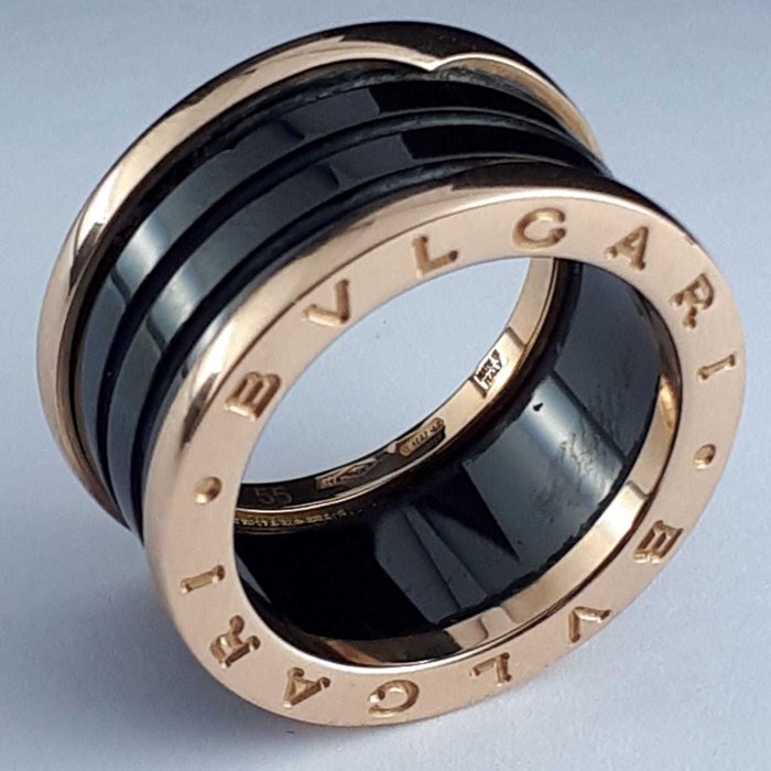 bvlgari b zero1 black ceramic ring