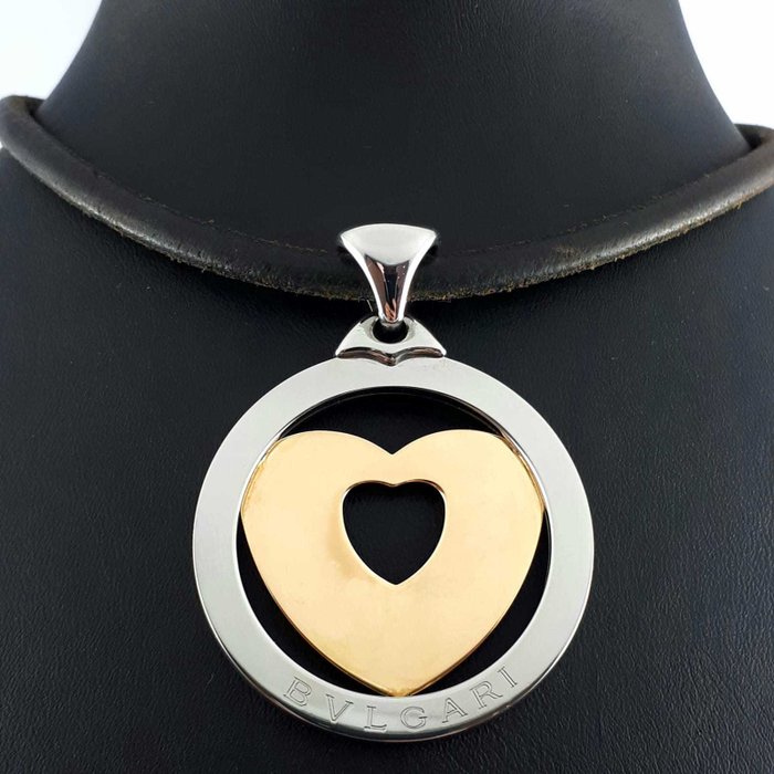 bvlgari tondo heart necklace