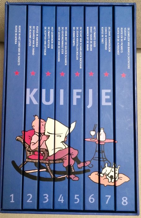 Kuifje - Box Casterman - complete collectie in 8 albums - Cartonné - (2008)