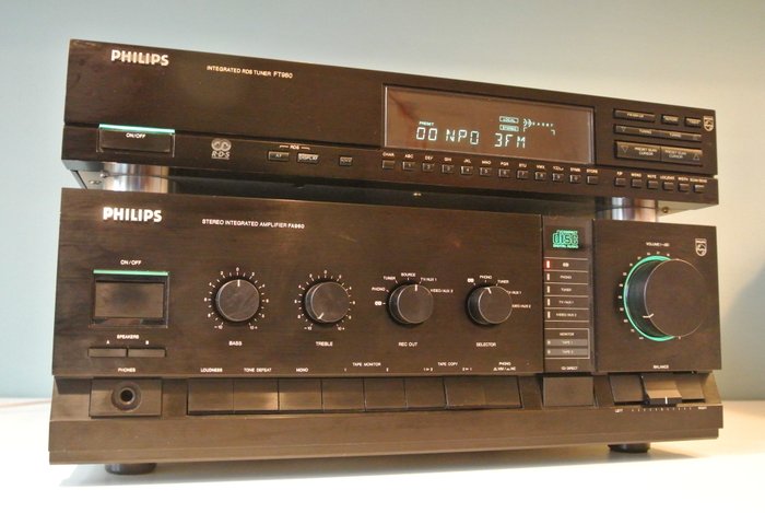 Marantz, Philips - FA 960 versterker + FT980 Tuner - Modele multiple - Acordor, Amplificator