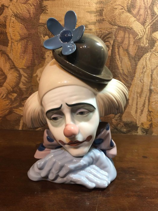Lladró  - clown bust - Porcelain