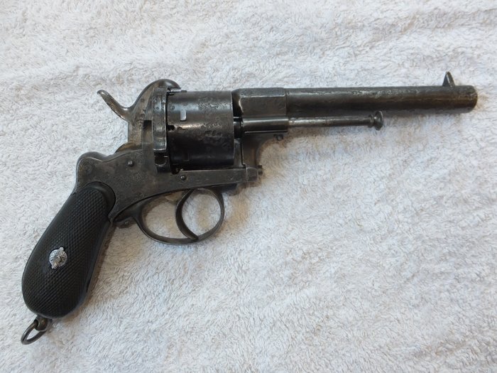 比利時 - officier 1870 - 針式底火 (Lefaucheux勒福舍) - 左輪手槍 - 11mm cal