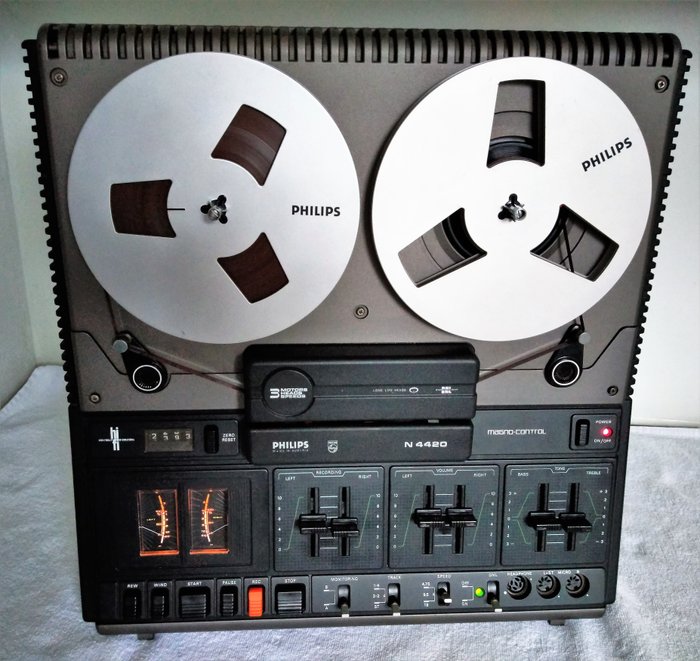 Philips - N-4420 3 koppen/ 3 motoren/3 snelheden - 磁帶錄音機