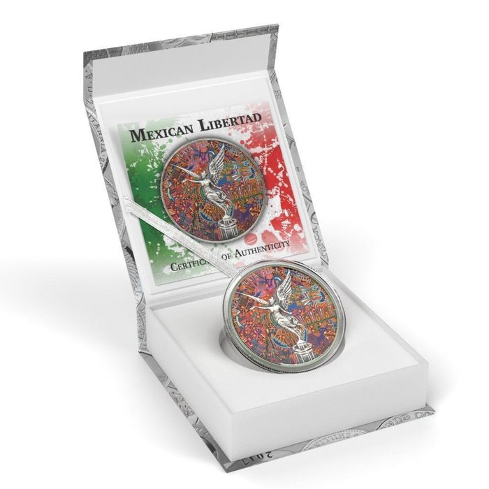 2018 Mexico 1 Onza Libertad Huichol 19 Antique Finish 1 Oz Silver Coin