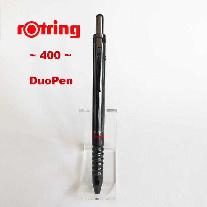 Rotring 400 Duo Multi-Pen - Ballpoint Pen and .5mm Pencil, Gunmetal Finish ~ Rare!