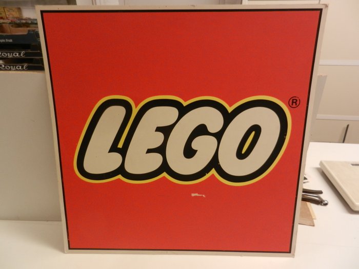 LEGO old advertising sign from a shop 60 cm x 60 cm