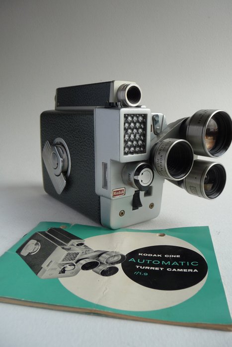 Kodak Cine Automatic Turret Camera f.1.9, circa 1959