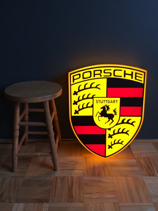 Unique Porsche decorative sign led lightbox 60cm x 50cm x 11cm exclusive collector advertisment lamp 