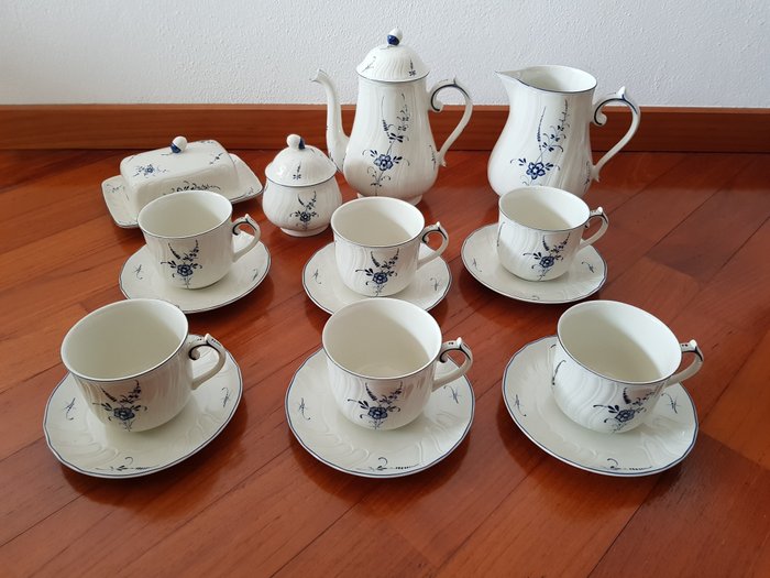Villeroy & Boch, Old Luxembourg collection, complete set of 6 cups