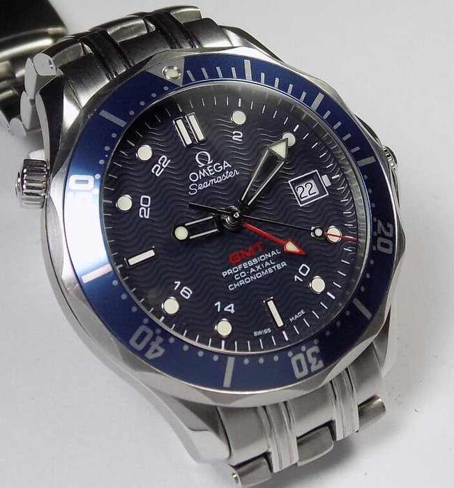 omega seamaster co axial gmt