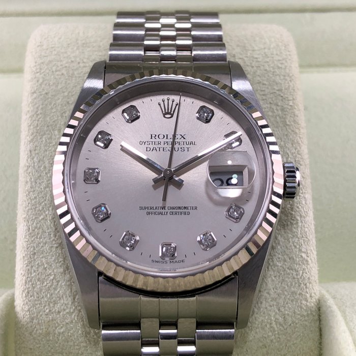 rolex datejust with diamond dial