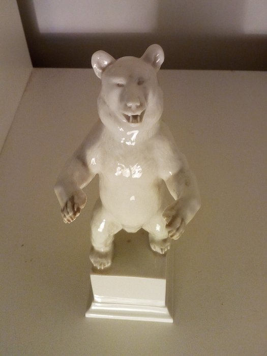 Franz Nagy Allach Porcelain - rampant Bear, symbol of Berlin