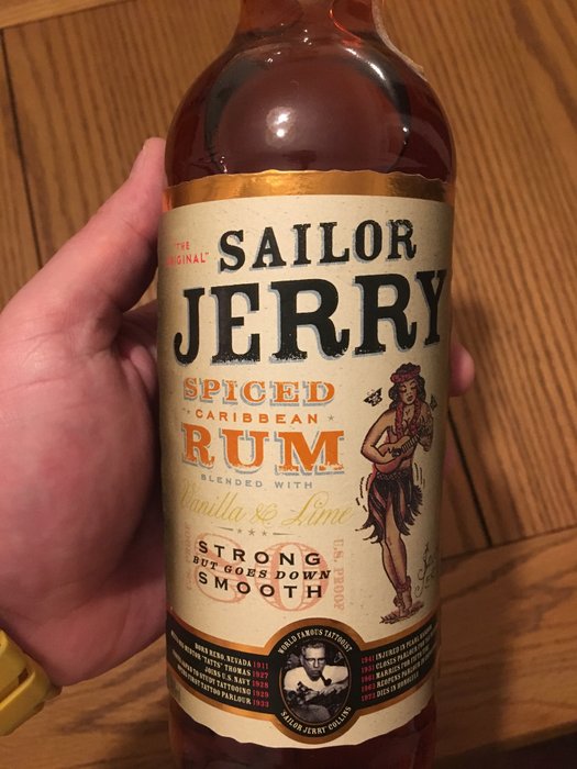 Sailor Jerry spiced rum. Original recipe